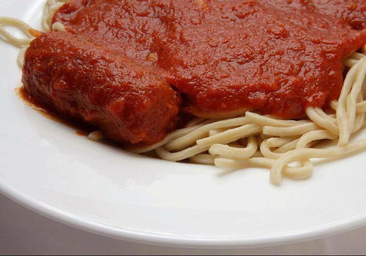 House Made Spaghetti with Meat Logs